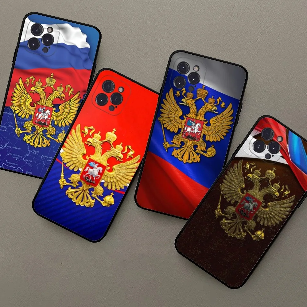 Russia Flags Phone Case For iPhone 15 14 13 12 Mini 11 Pro XS Max X XR SE 6 7 8 Plus Soft Silicone Cover