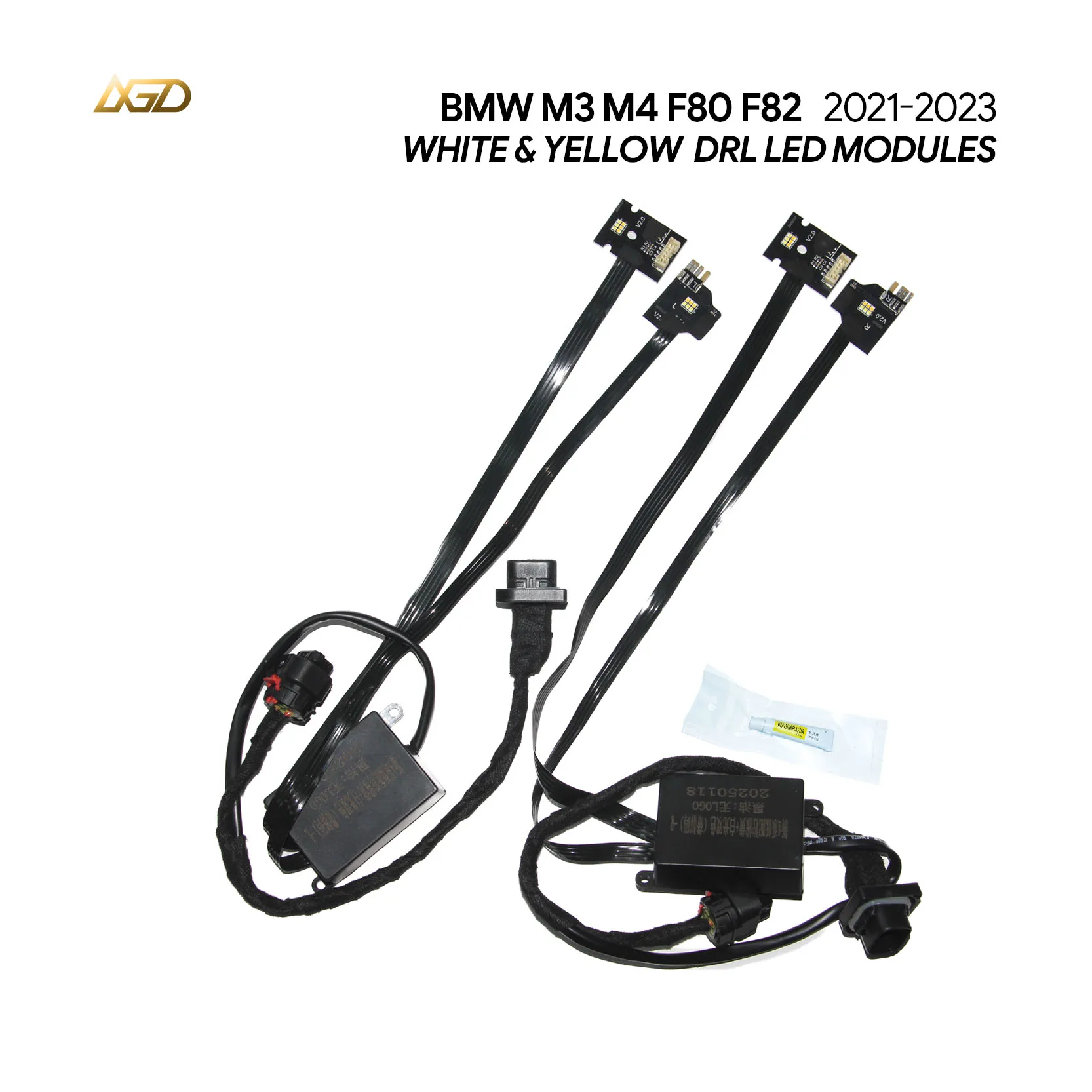 

Yellow&White CSL Style DRL for BMW 4 Series G80 M3 G82 M4 G22 G26 Board Fits Global LED Headlight