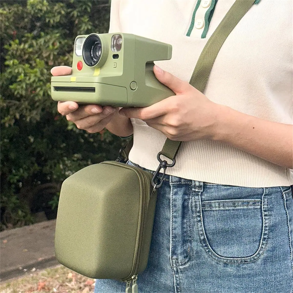 A41T Instant Camera Carrying Case, for Instant Film Cameras, with Adjustable Shoulder Strap(No Camera Included)
