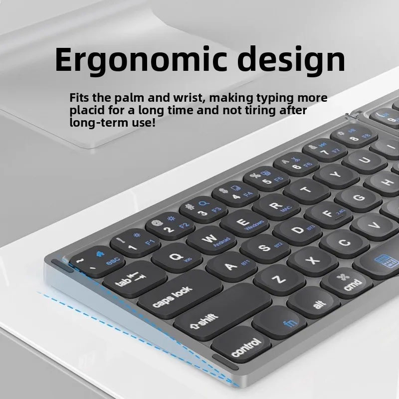 Folding keyboard wireless bluetooth portable digital trackpad ipad mobile phone tablet notebook keyboard and mouse set