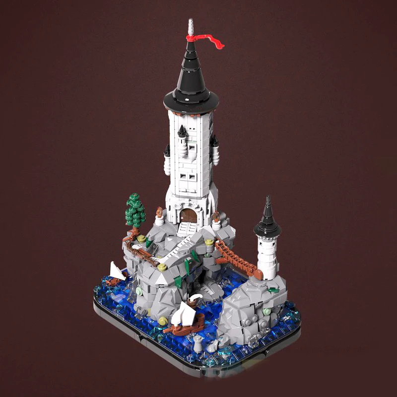 1319pcs Tour dans La Côte Creative Modèle Construction nuits Briques Architecture Jouets pour Enfants Cadeaux De Noël Moc-21335