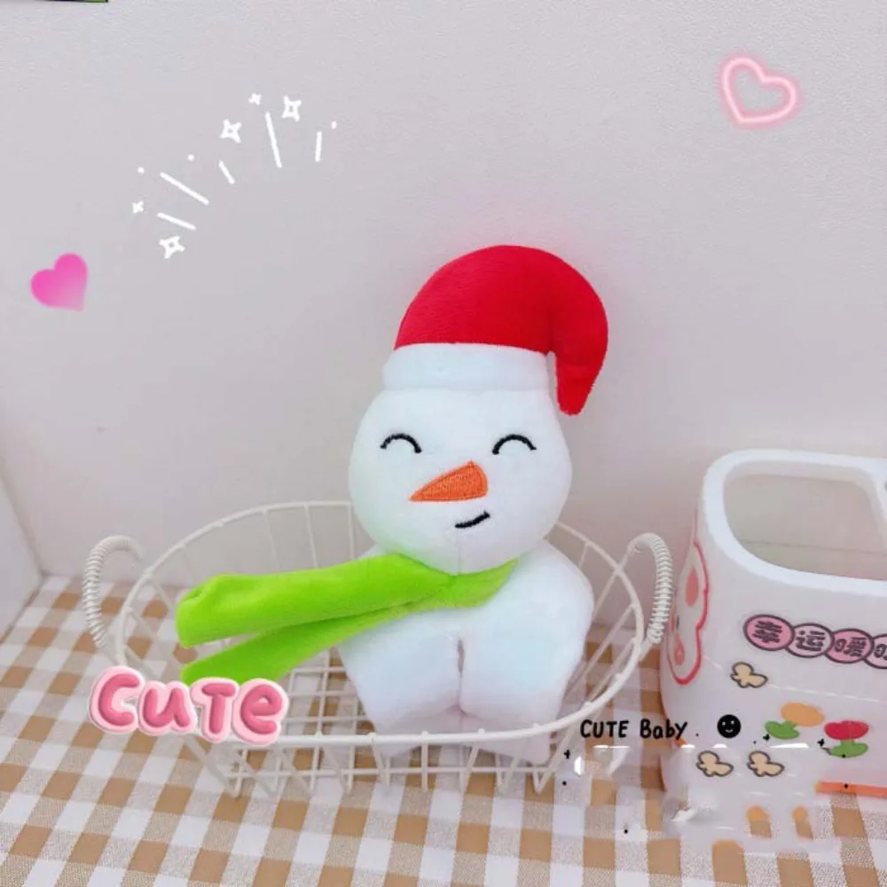 Com clap círculo natal brinquedo de pelúcia pulseira papai noel peludo boneco de neve pulseira brinquedo de pelúcia brilhante dos desenhos animados