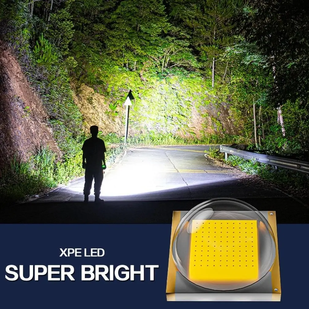 Outdoor Flashlight Portable Strong Light Variable Focus with Floodlight Side Lights Home Portable LED Flashlights Camping