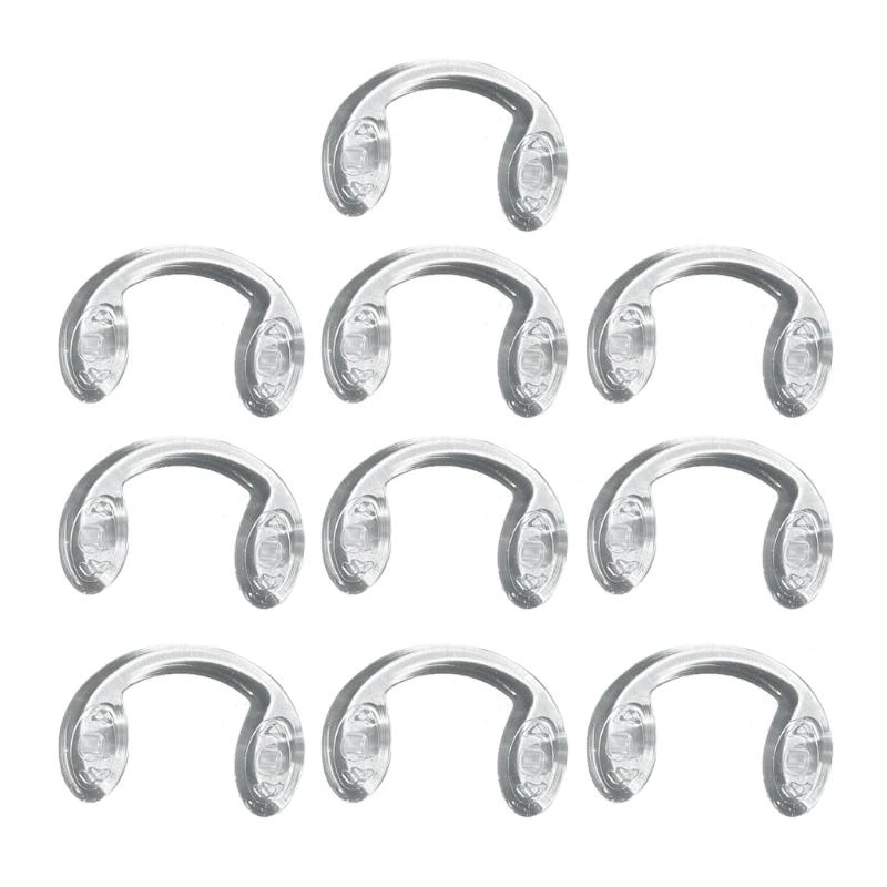 L21E Comfy Silicone Eyeglasses Pads Nose Pads Thin Nosepads For Reading Glasses 10PCS