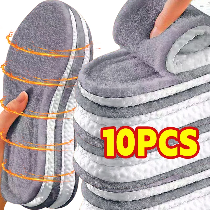 Self Heated Thermal Insoles for Feet Winter Warm Wool Thermal Memory Foam for Men Women Sports Shoes Self-heating Shoe Pads