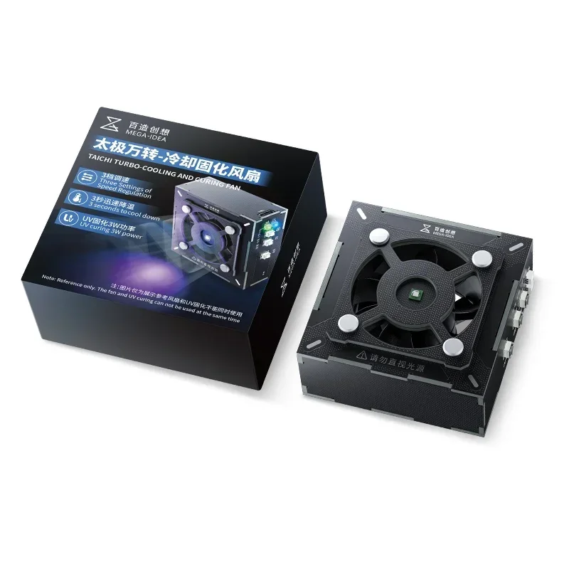 Qianli mega-ideia taichi turbo ventilador de cura de refrigeração 3w 5v tipo-c entrada de carregamento fumaça de solda para reparo de soldagem de placa-mãe de telefone