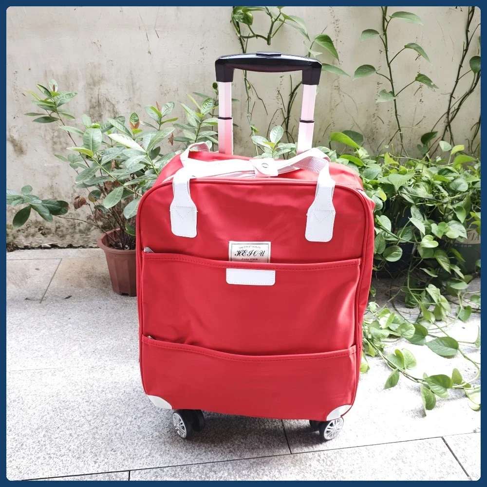 

Waterproof & Shockproof Travel Trolley Bag - Anti-Sun Luggage for Seniors with Easy-Pull Handle, Durable Carry-On, valigie