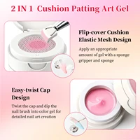 Gel à ongles coussiné, gel UV pour ongles à dégradé blush, gel à ongles pour design artistique, outils essentiels pour le salon de manucure DIY 3