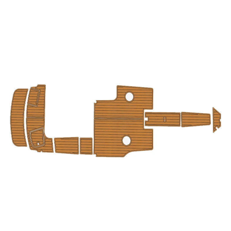 

Коврик для палубы яхты, для модели Cobalt 226 2005 года, коврики для плавательной платформы и кокпита, коврик для пола из EVA-пены с имитацией тикового дерева.