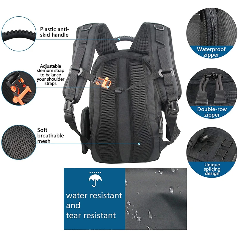 Mochila para ordenador portátil de 15 pulgadas para hombre y mujer, morral duradero antirrobo para viaje de negocios