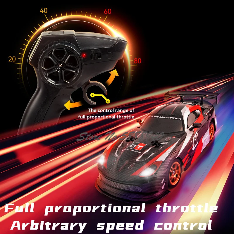 Championships High Speed 25KM/H Racing Drift RC Car Kids Toy 4WD 360 ° rotate LED Light Dual Set Tire Sport Remote Control Car