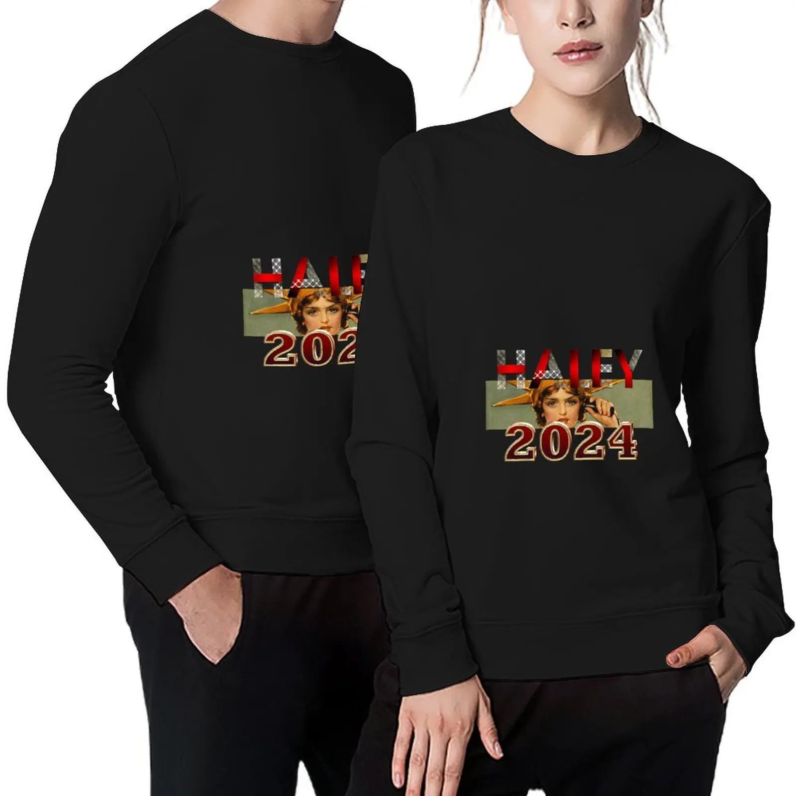 

Nikki Haley for President 2024 Pullover graphic t shirts men men's coat anime clothes tracksuit oversize sweatshirts