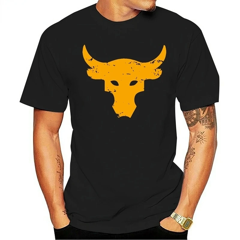 Camiseta para Hombre y Mujer, camisa informal a la moda, Ropa De calle personalizada, proyecto De gimnasio, Brahma Bull The Rock