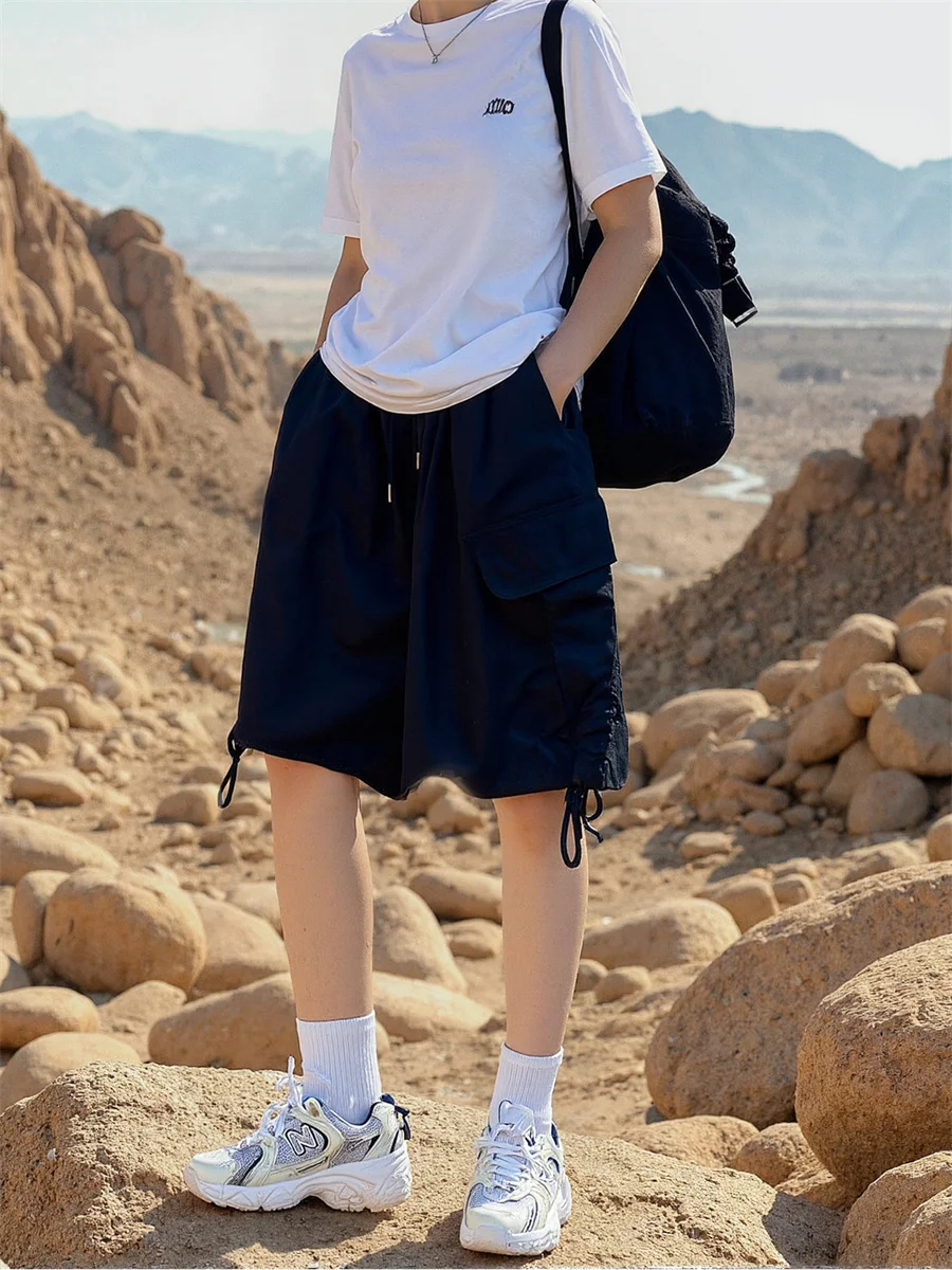 

Шорты с широкими штанинами и несколькими карманами, женские шорты с запахом на бедрах, бодибилдинг, тренировки в тренажерном зале, спортивная одежда, спортивная одежда для ночного клуба, сексуальная