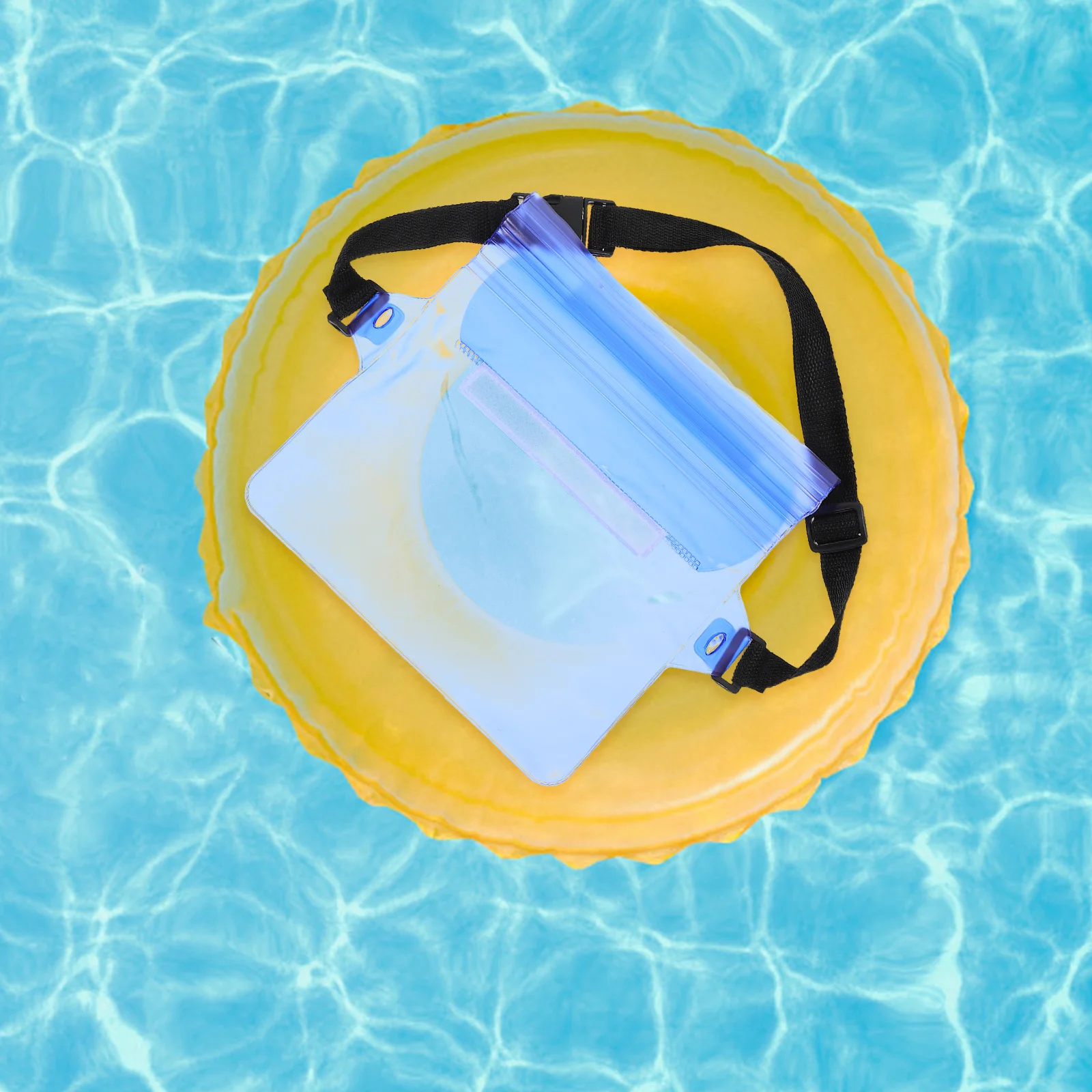 2 pezzi custodia per telefono impermeabile borsa in PVC cintura da corsa regolabile per pesca nuoto campeggio spiaggia uso esterno