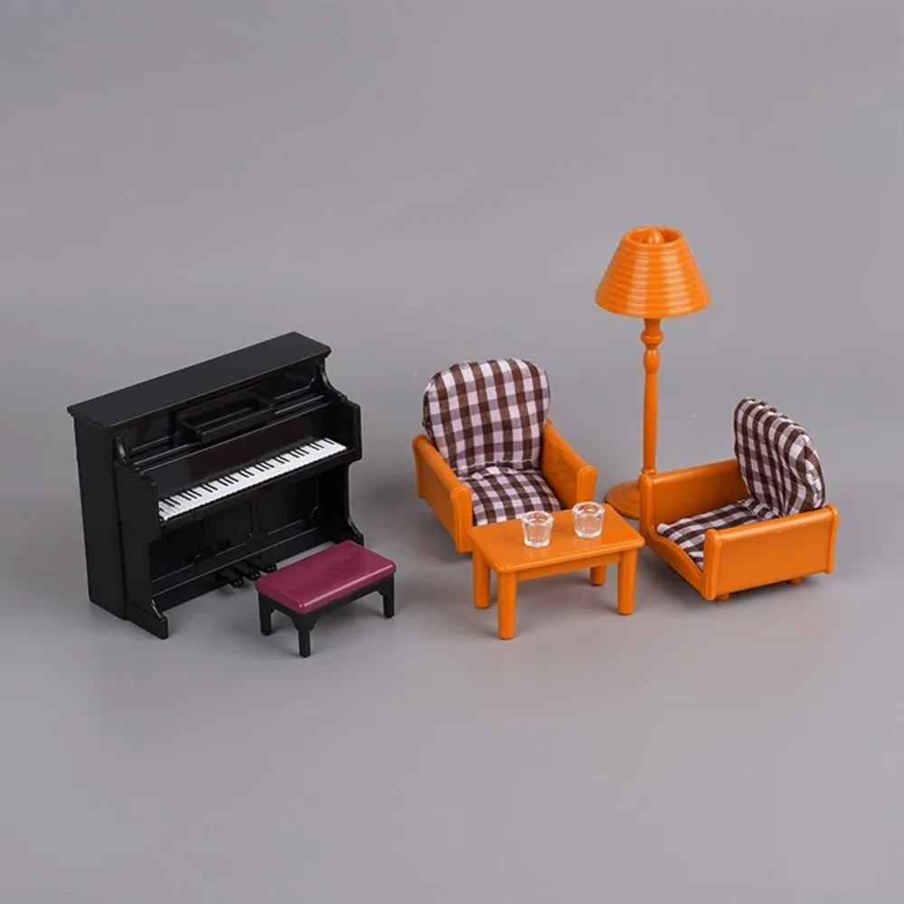 Miniatuur meubilair 1:12 poppenhuis keuken woonkamer slaapkamer set DIY scène pop spelen decoratie meisje speelgoed huis cadeau