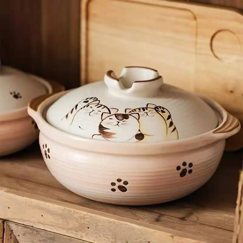 

Casserole ceramic hand-painted stew, special for gas and gas, high temperature resistant porridge