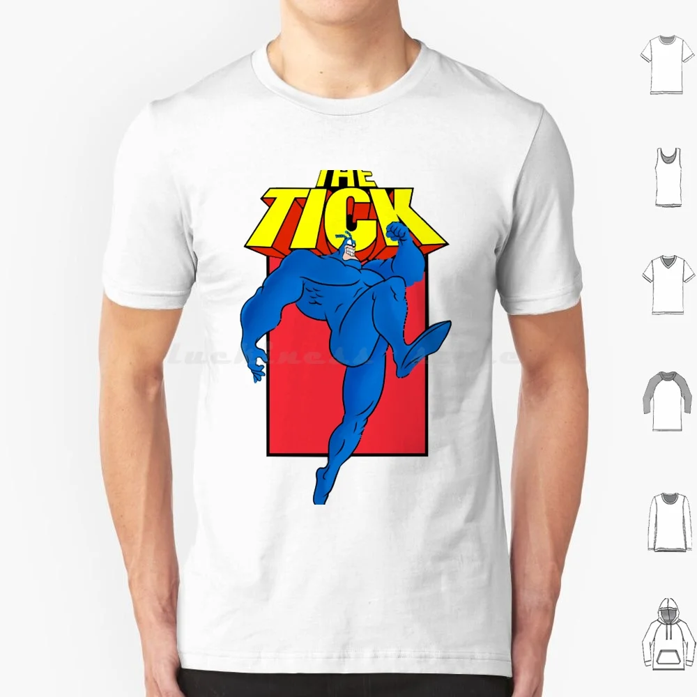 The Tick Cartoon T Shirt Big Size 100% Cotton The Tick 90s 90s Cartoons 90s Kid Spoon Superhero Superheroes Tick