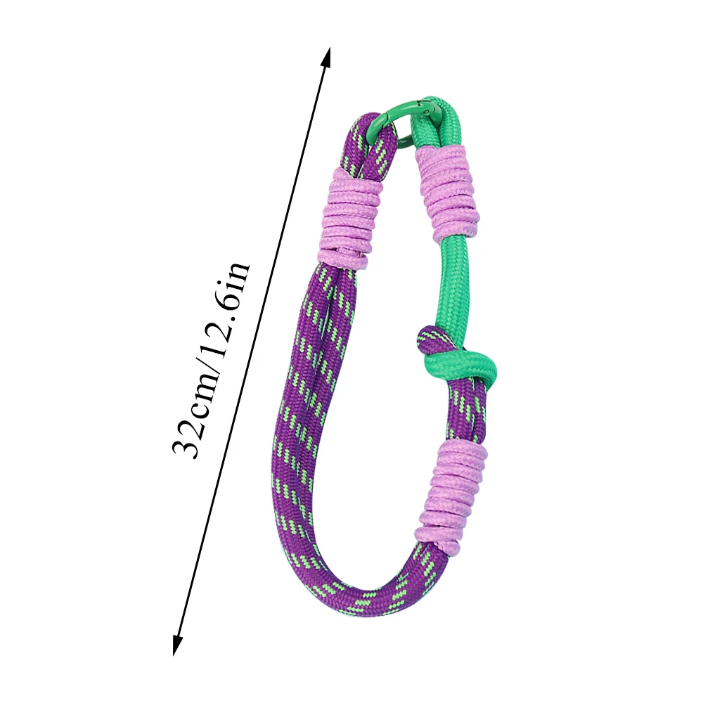 Portable Nylon Phone Straps Cord Mobile Phone Lanyard Nylon Rope Keychain Anti-loss Rope Woven Colorful Keyring Cute Pendant