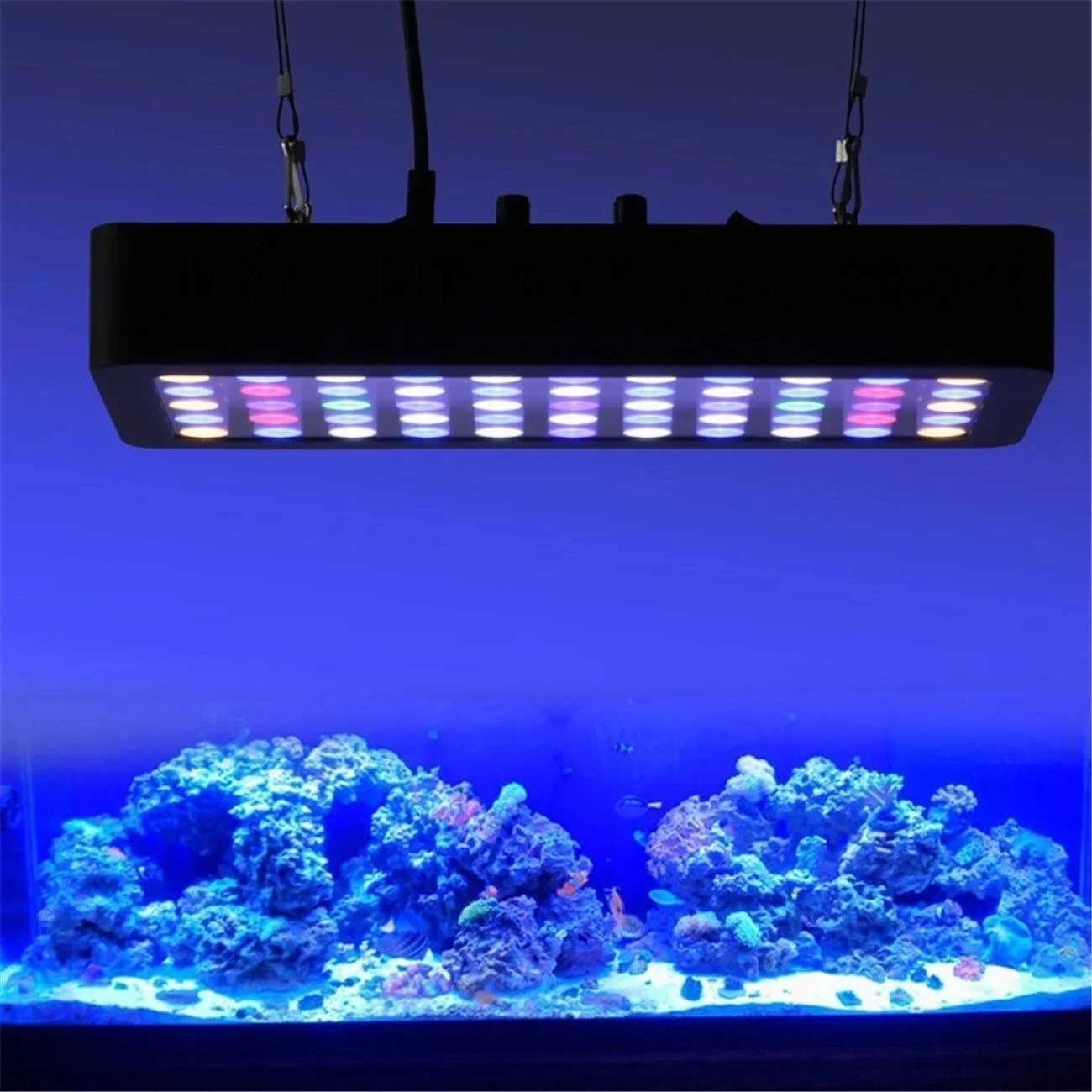 165W, venta al por mayor, suministro de fábrica, luz Led inteligente para acuario, iluminación regulable para acuario de pecera para arrecife de Coral