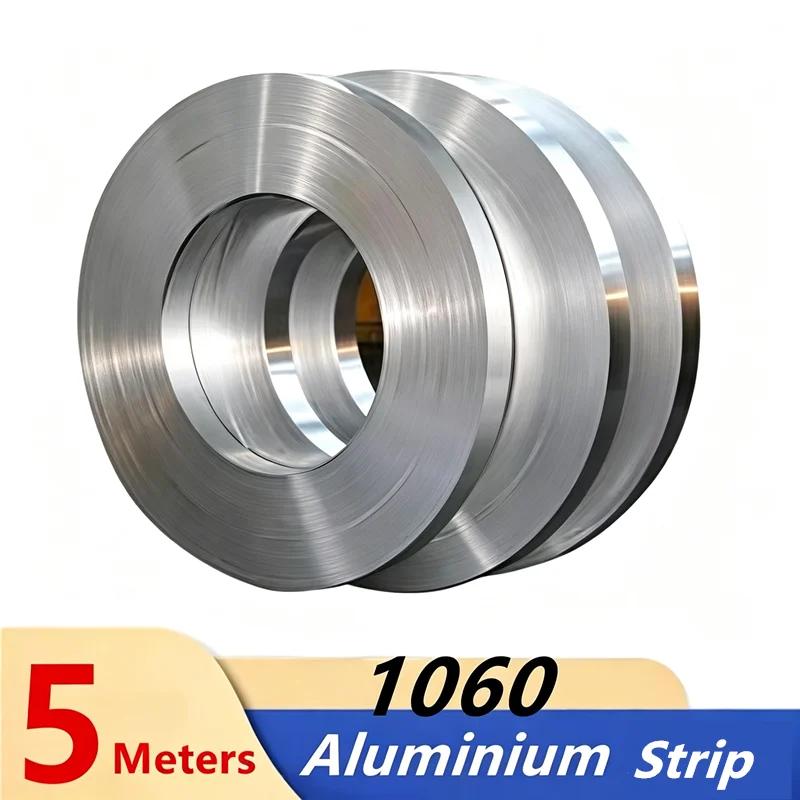 5Meters Aluminium Strip Sheet Thickness 0.05/0.1/0.2/0.3/0.4/0.5/0.6/0.8/1.0/1.2/1.5/2mm Coil Plate Width 10/15/20/30/40/50mm