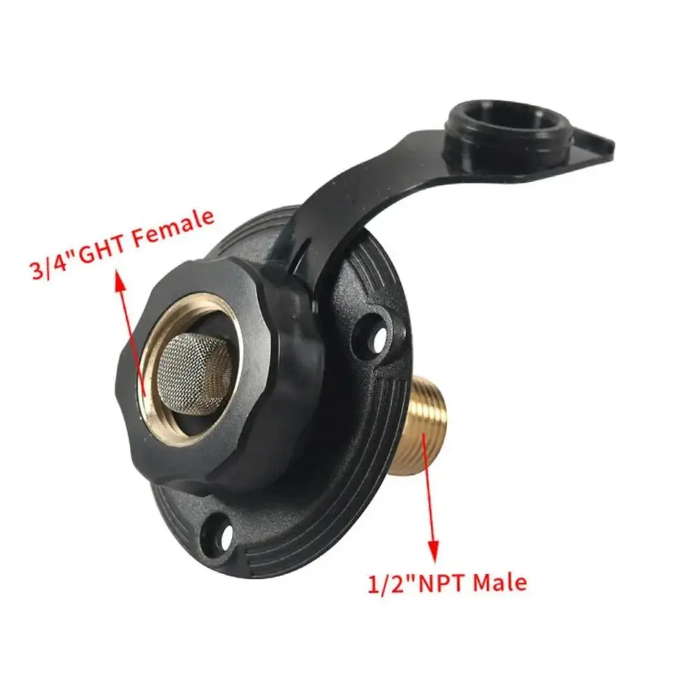 

Пыленепроницаемое соединение на входе воды для автофургонов Аксессуары для автофургонов Устойчивый к ржавчине наполнитель на входе воды Прочные встроенные латунные обратные клапаны