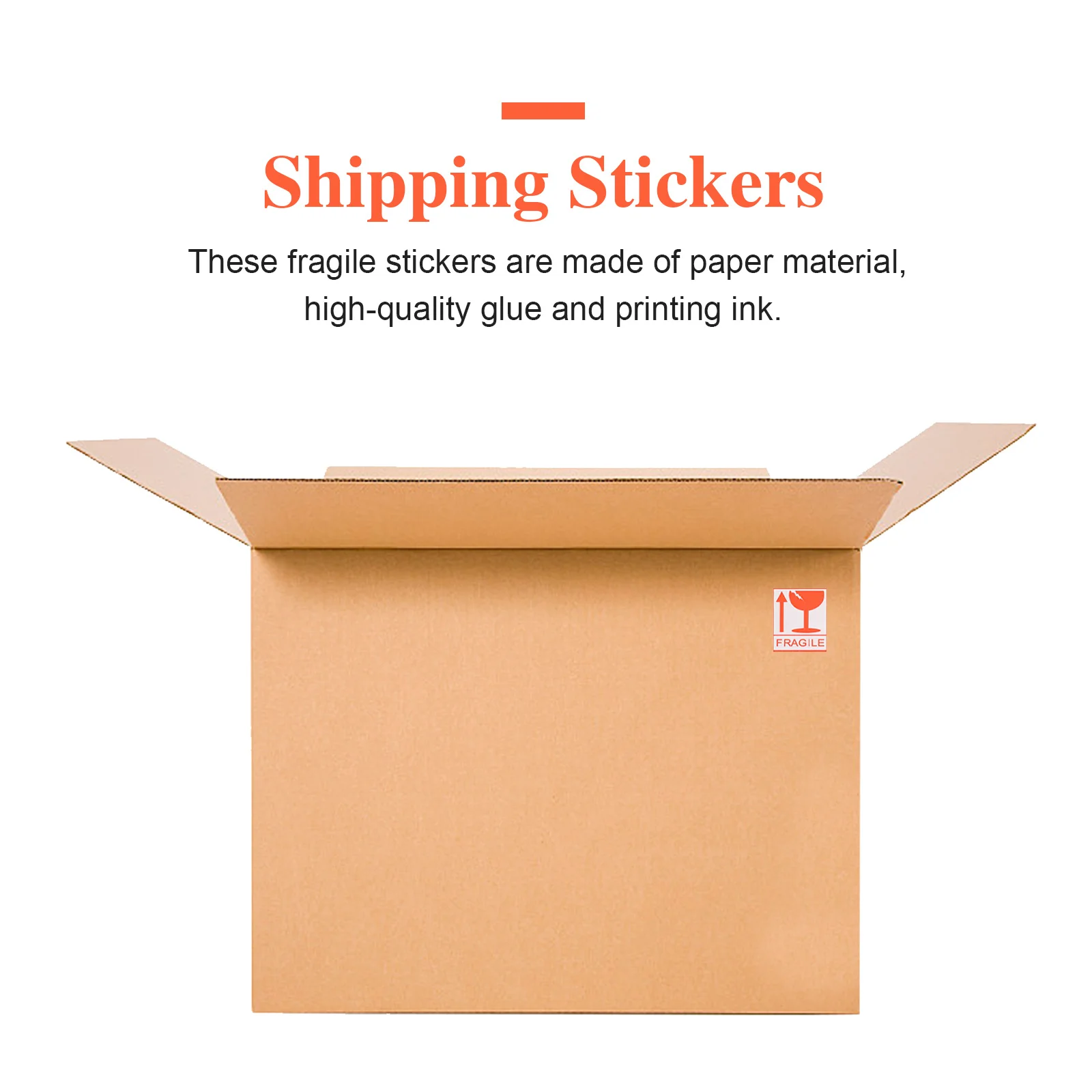

258Pcs Fragile Shipping Stickers Practical Self-Adhesive Warning Labels for Packing Cartons Boxes Fragile Stickers