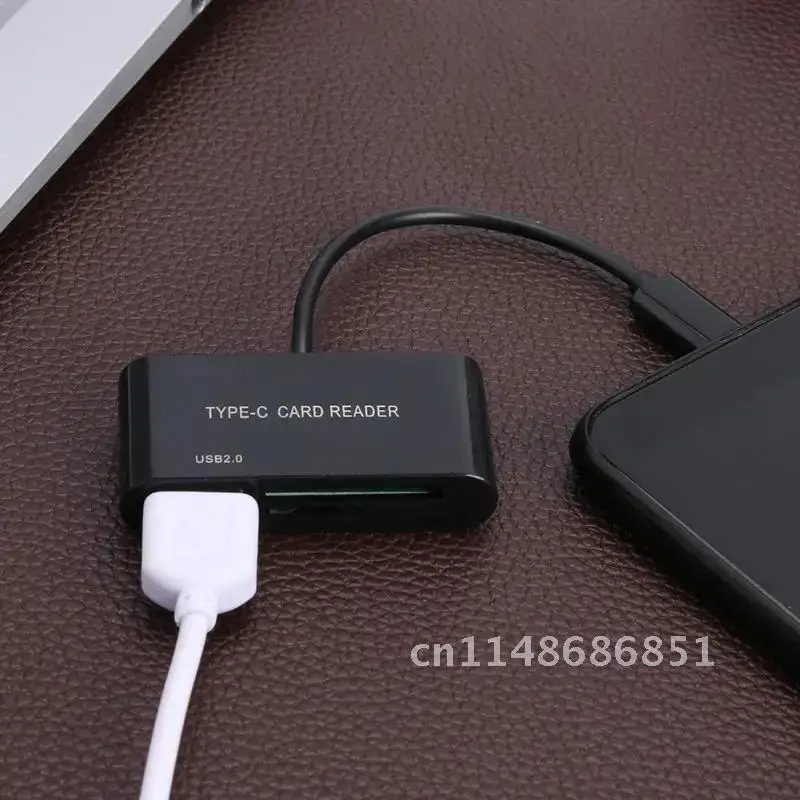 3 in 1 USB Type C Card Reader Micro SD/TF Card Reader Type C To OTG USB Adapter Memory Cardreader for Macbook Pro/Samsung/Huawei