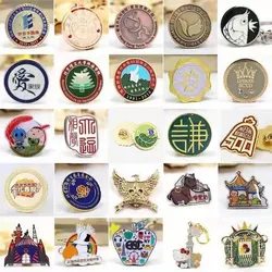 Metal Badges Customize Creative Brooches Enterprise LOGO Badge Medal Gift Keychain DIY Accessories Custommade Pin Souvenir