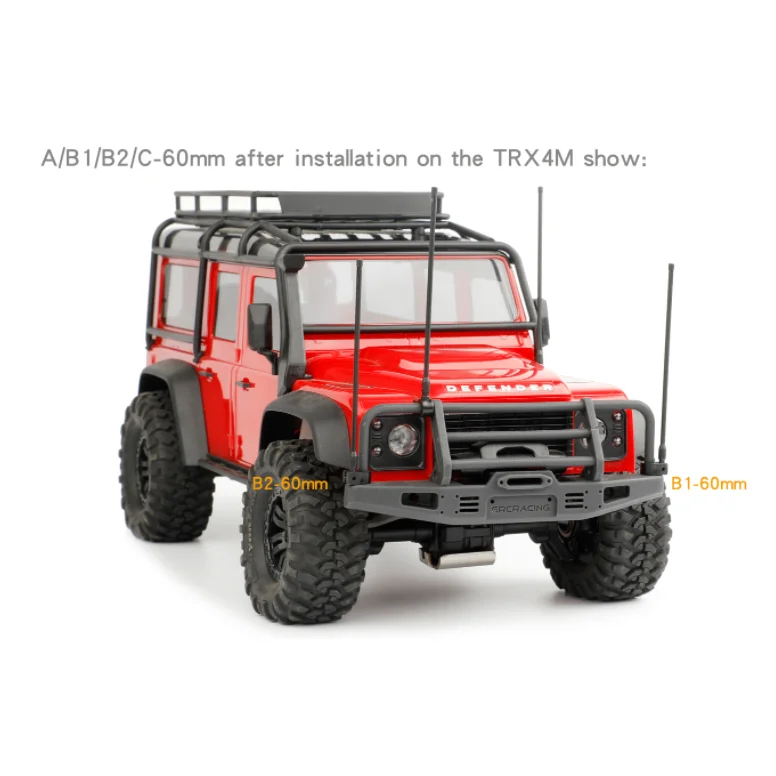 Poste de señal de decoración aérea de antena simulada para 1/12 1/18 1/10 1/8 RC Car Crawler TRX4m MN168 MN-222 MN82 Mn99s UDR