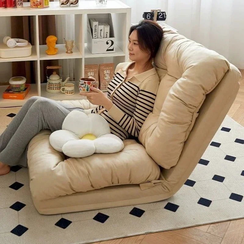 Exquisite Minimalist Household Goods Lazy Sofa Foldable Balcony Sofa, Tatami Single Sofa, Bed Backrest Pad Double Floor Sofa