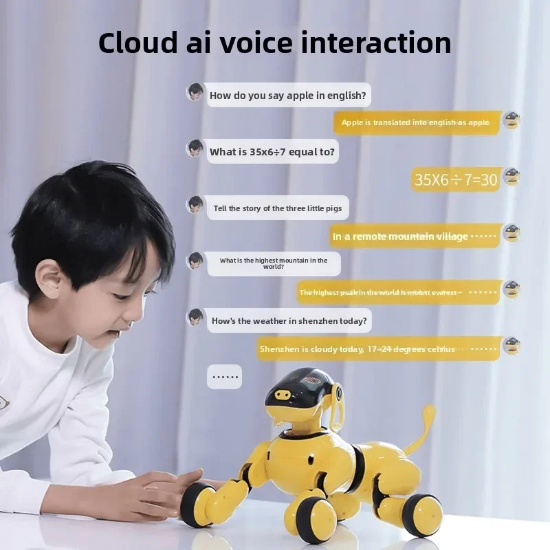 Three generations of AI intelligent machine dog 2026 new bionic remote control robot educational high-end toys
