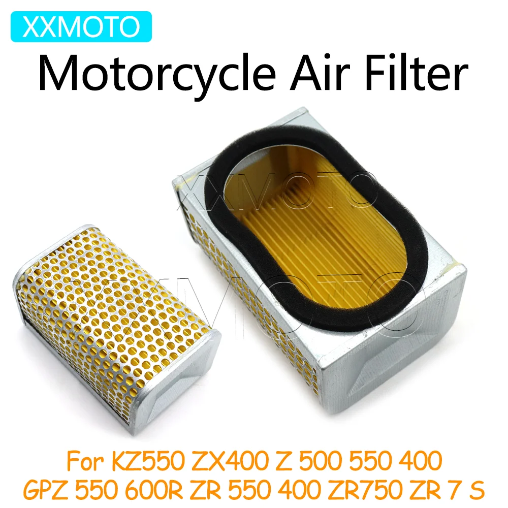 

For Kawasaki KZ550 ZX400 Z 500 550 400 GPZ 550 600R ZR 550 400 ZR750 ZR7 ZR7S Motorcycle Air Filter Intake Cleaner System