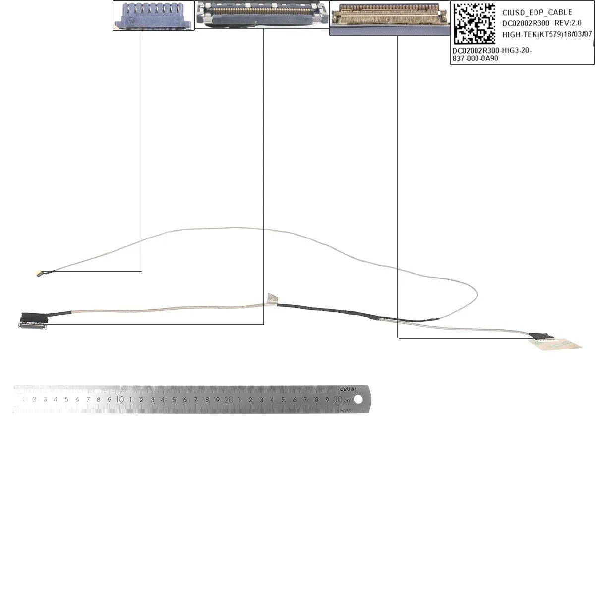 

New Laptop LCD Cable For Lenovo 320S-15 320s-15IKB 320s-15ikbr，ORG DC02002R300