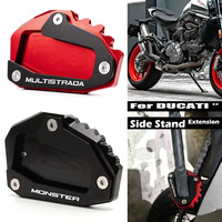 Fit For Ducati MONSTER Multistrada 950 1100 1200 1260 1200S 1260S V4S V2 Rally Motorcycle Kickstand Foot Side Stand Enlarger Pad
