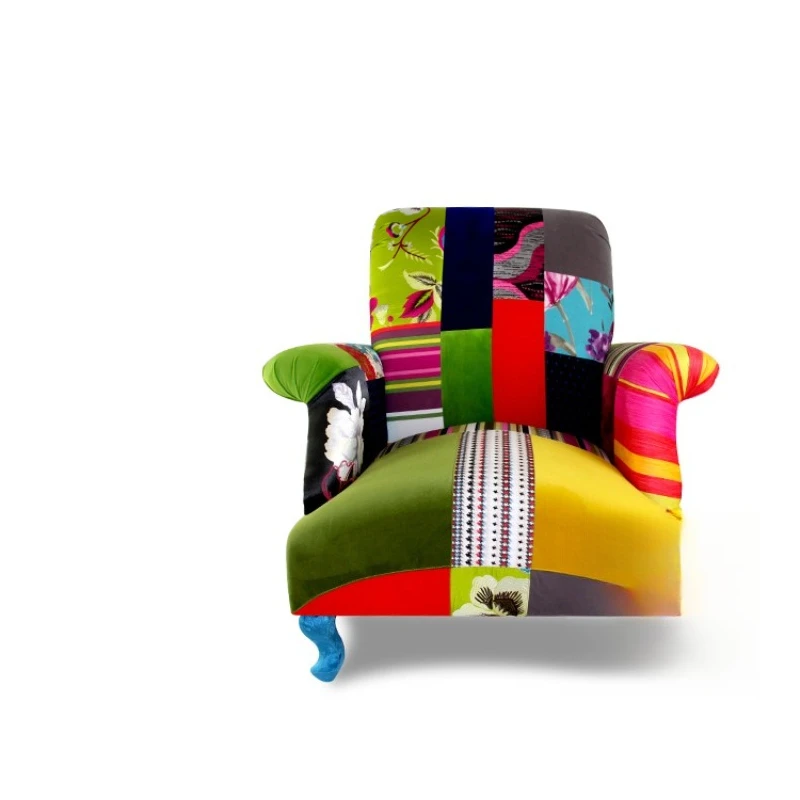 

European fabric sofa tiger chair living room lazy sofa chair study reading leisure chair