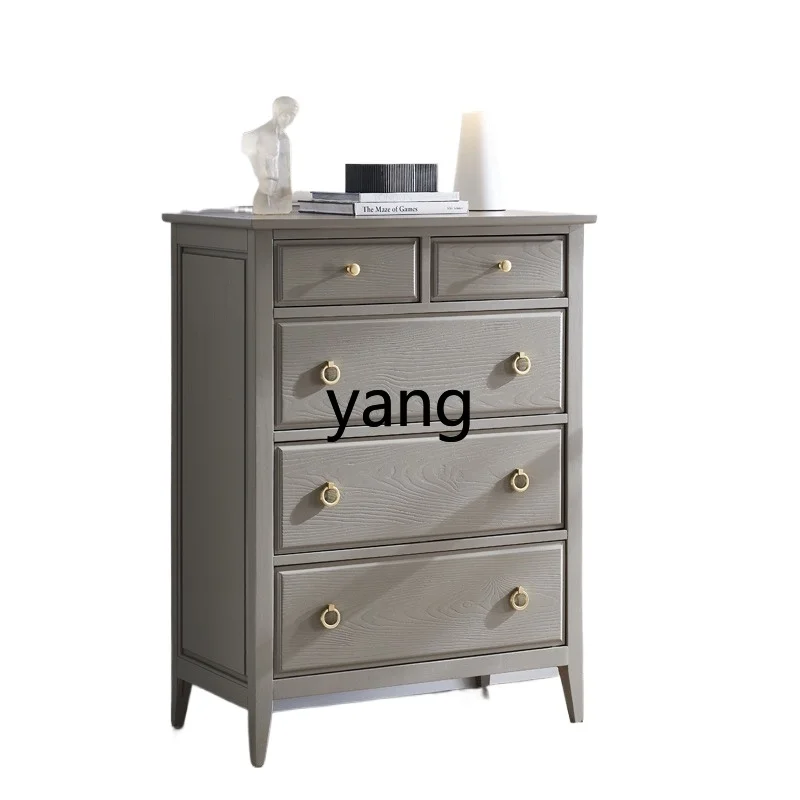 LMM Living Room Storage Cabinet Bedroom Multi-Functional American Four-Five 7-Drawer Cabinet Drawer Cabinet