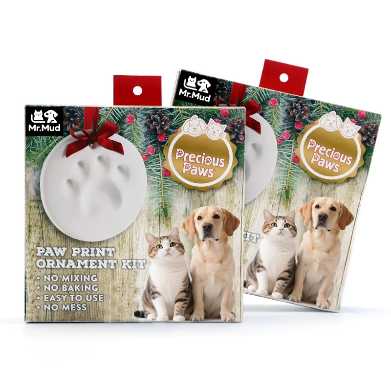 Creative Pet Footprints Impression Clay Kit Diy Paw Prints Tool For Cats And Dogs,pet Footprint Inkpad Pet Memorial Supplies