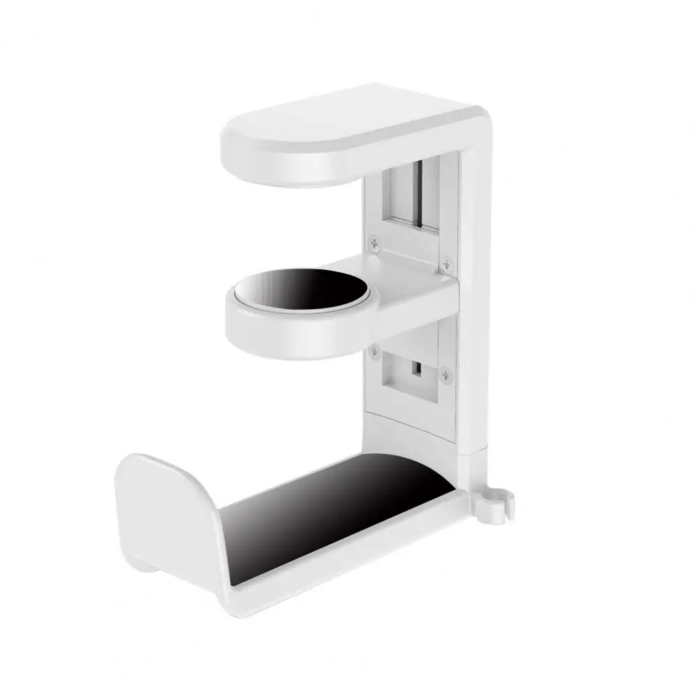 Headphone Stand with Soft Rubber Pads 360 Degree Rotatable Headphone Stand with Cable Organizer under Desk Clip for Headphones