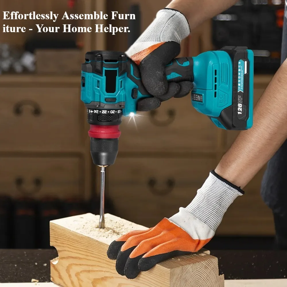 

Hand Drill Impact Drill Brushless Drill Lithium Battery Multifunctional Electric Hammer Rechargeable Electric Screwdriver