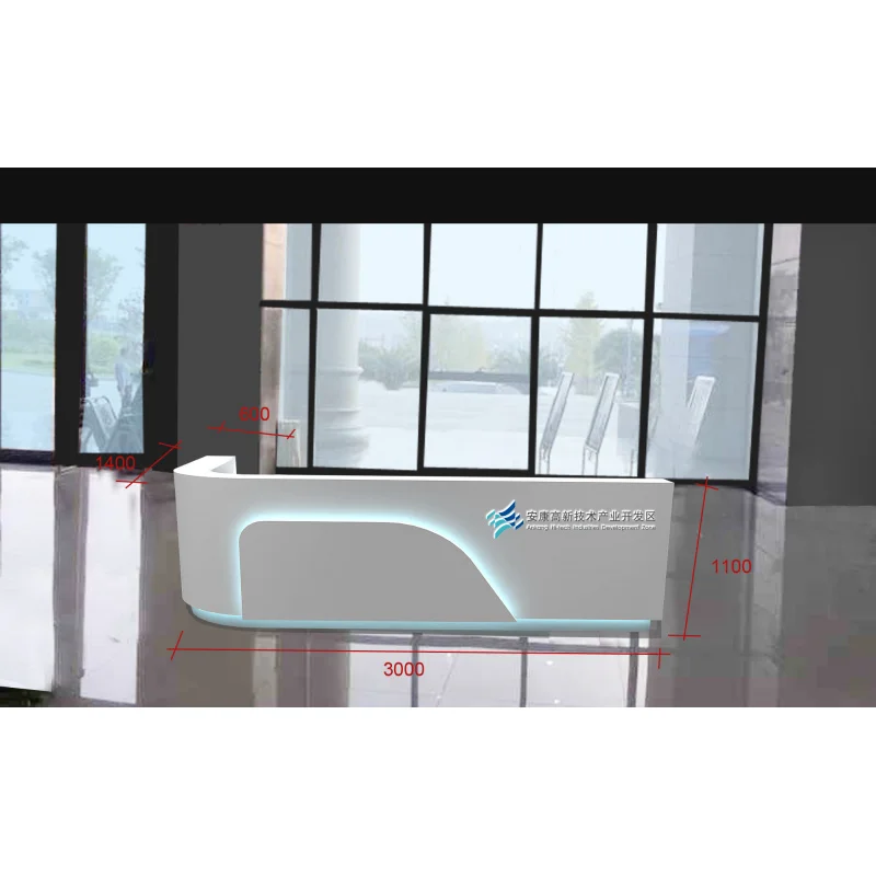 custom.Commercial Office Front Reception Desk Wooden Reception Table Company Reception Desks Display Products Best Custom Modern