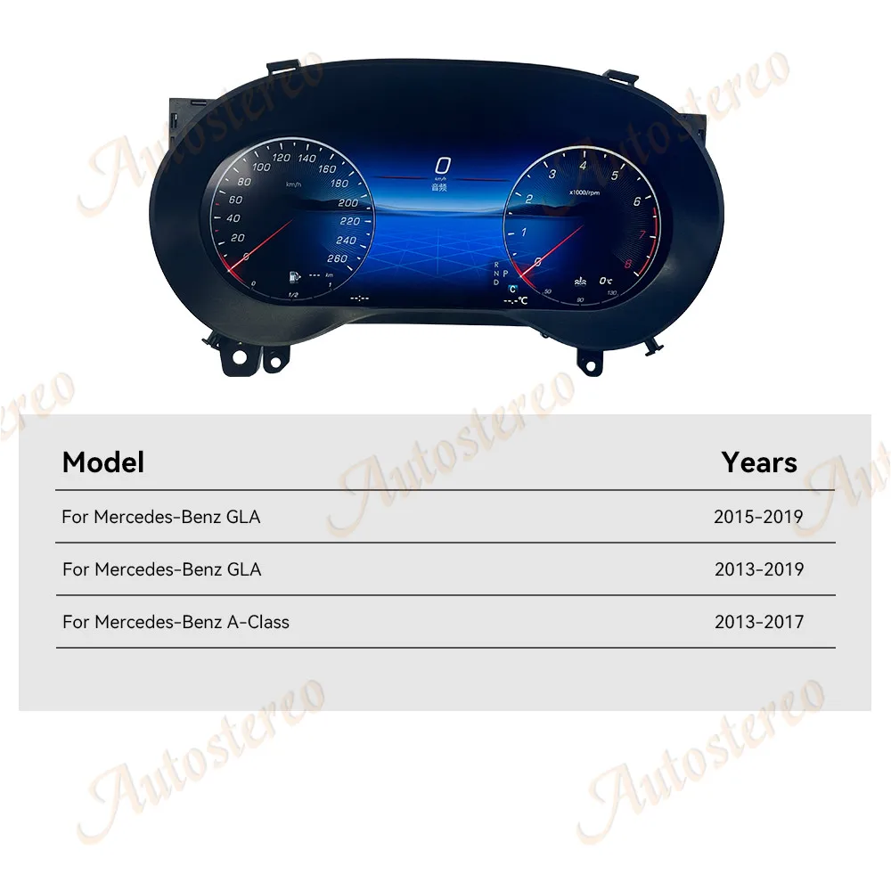 لمرسيدس بنز GLA A 2013-2017 الرقمية متر Carpaly شاشة أداة الذكاء عرض رئيس وحدة تجديد سيارة الوسائط المتعددة #6