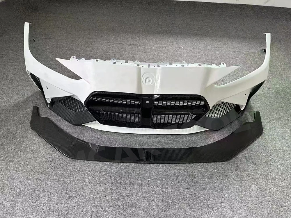 JMCARCOOL لسيارات BMW M3 M4 G80 G82 G83 2021 + ألياف الكربون الجافة الجبهة شفة مصد السيارة الناشر اكسسوارات السيارات #4