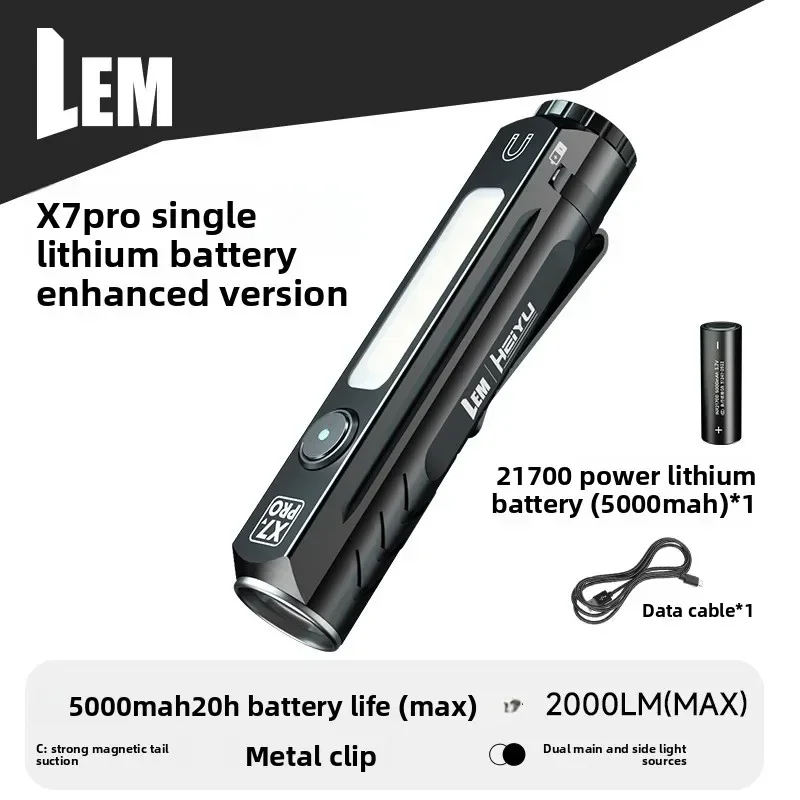 

High-Lumen Magnetic Base Work Light - Long-Lasting Rechargeable Floodlight for Outdoor & Emergency Use