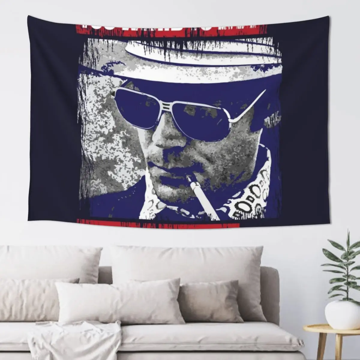 Gonzo Hunter S Thompson Tapestry Wall Decor Decorative Paintings Room Design Tapestry