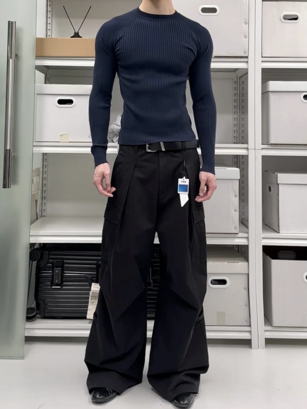 

Men's Slim Fit Long Sve Knitted T-irt Overhead Sweatirt Base irt Winter Inner Wear Color round Ne Warm Top