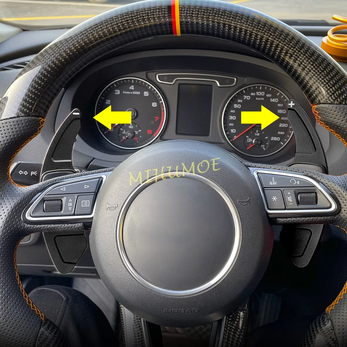 Voor 2011-2018 Audi A3 A4 B8 A5 A6 C7 A7 A8 Q3 Q5 TT Aluminium Auto-interieur Stuurwiel Paddle Shifter Uitbreiding Accessoires