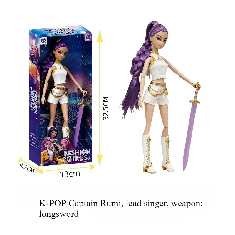 NEUE Puppe Spielzeug Kpop Dämon Jäger Action Figur Spielzeug Rumi Mira Zoey Schöne Prinzessin Baby Mädchen Puppen Kunststoff DIY Spielzeug für Mädchen