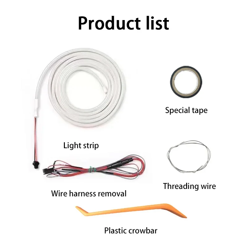 سيارة عالية السطوع جذع الإضاءة المحيطة ضوء الديكور الداخلي Led اللاسلكية الاستشعار التلقائي الباب الخلفي شرائط مصباح #6