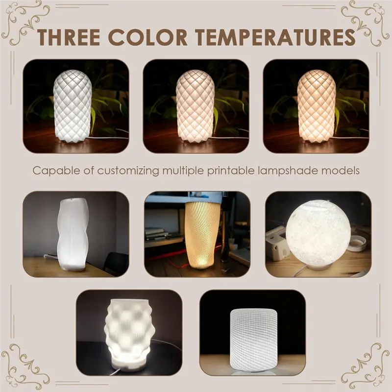 [newa64z-】-led-lamp-kit-3-colors-3d-printing-workspace-lamp-5v-usb-powered-3000k-6400k-warm-light-adjustable-brightness-for-cabi